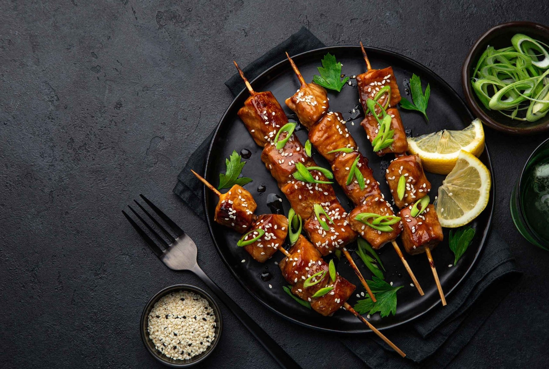 Asian Ōra King Salmon Skewers - PrimeFish Seafood Co.